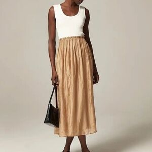 J. Crew Gathered Waist Mixy Dress Size Small